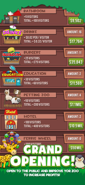 Idle Zoo Tycoon iPhone/iPad